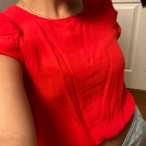 Cute red blouse🍒🌹